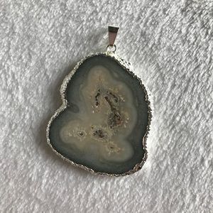 Stalactite slice pendant